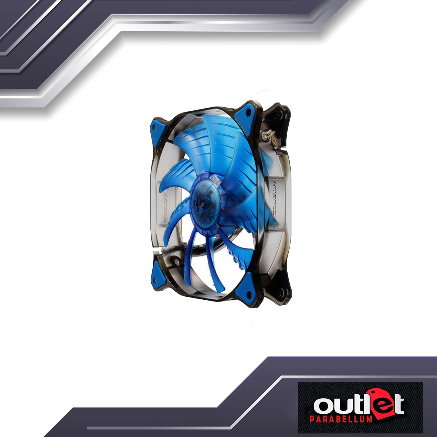 COUGAR DUAL-X 140 HB 14CM FAN Blue (CGR-CF-D14HB) - No Warranty!!!