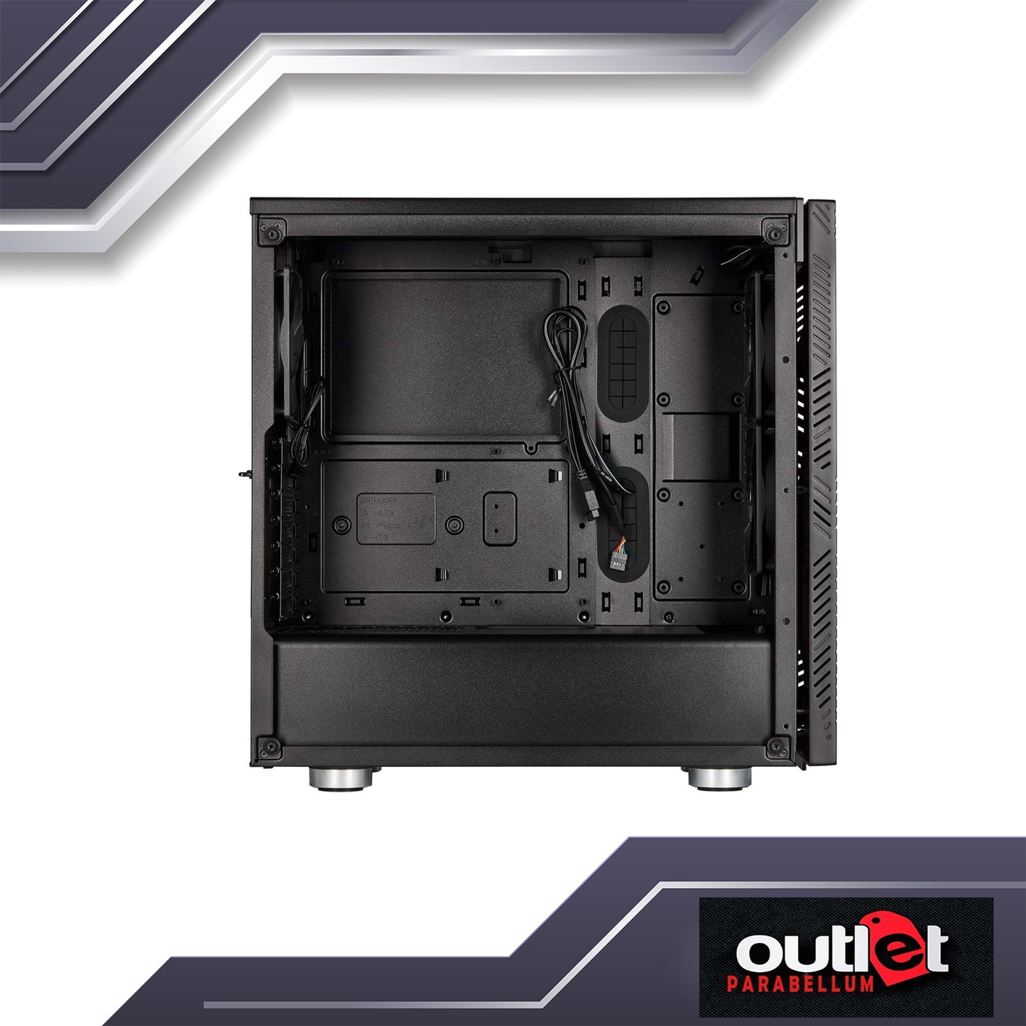 Refurbished CORSAIR 275R Airflow Tempered Glass Mid-Tower Gaming Case Black CS-CC-9011181-WW