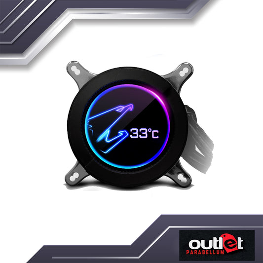 REFURBISHED GP-AORUS-LIQUID-COOLER-280 AORUS LIQUID COOLER 280, All-in-one Liquid Cooler with Circular LCD Display