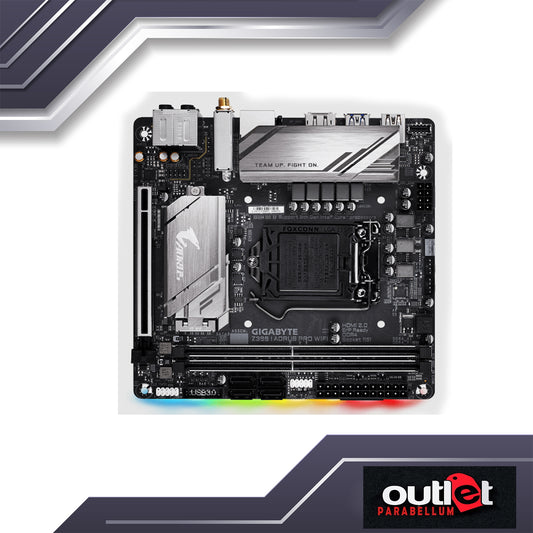 REFURBISHED GA-Z390-I-AORUS-PRO-WIFI GIGABYTE AORUS INTEL Z390 ITX MB W/ INTEL GBE LAN/WIFI RGB FUSION