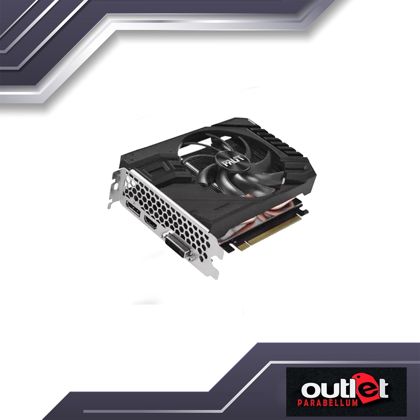 REFURBISHED PALIT NE6166T018J9-161F PALIT GTX1660TI STORMX 6G GDDR6 192BIT DVI HDMI DP VGA