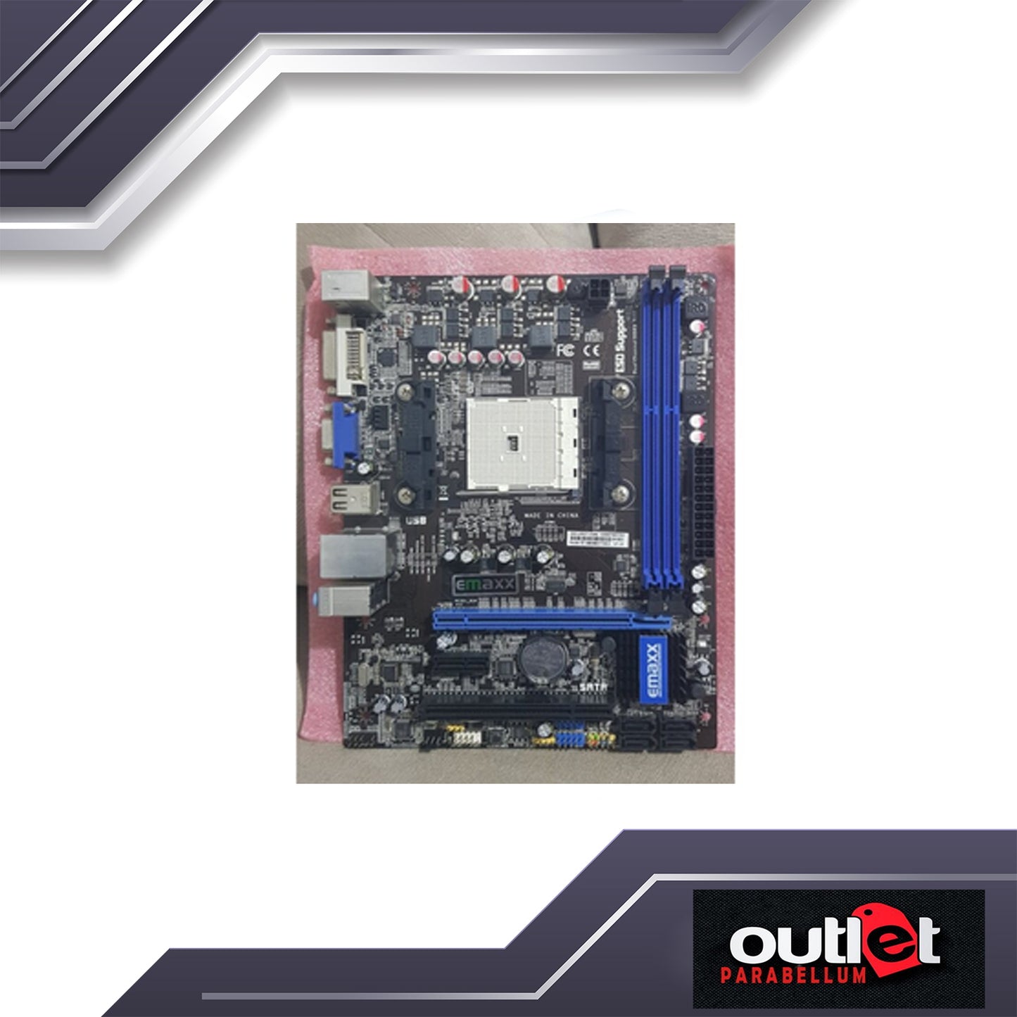 Refurbished EMX-A55FM2HD-iCAFE Motherboard - No Warranty