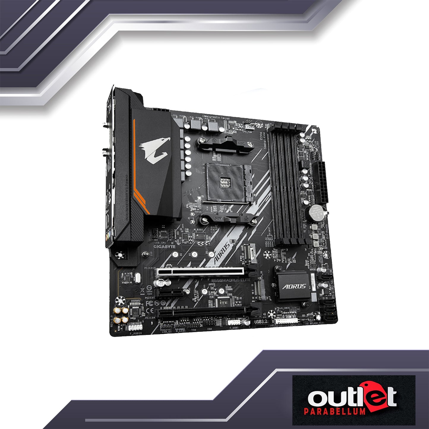 REFURBISHED GIGABYTE GA-B550M-AORUS-ELITE AORUS AMD B550 DVI/HDMI RGB FUSION GIGA LAN MATX GAMING MB
