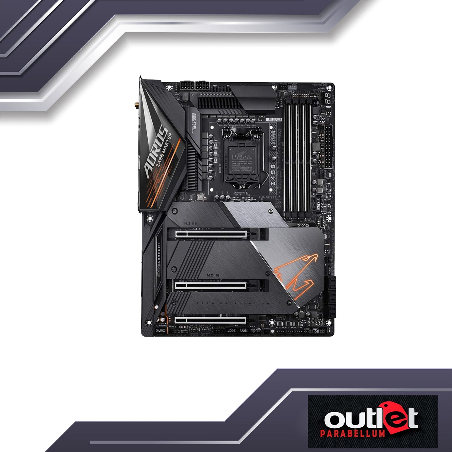 REFURB GA-Z490-AORUS-MASTER AORUS INTEL Z490 LGA1200 14PHASE DIGITAL VRM,WIFI 6,2.5GBELAN,RGB ATX GAMING MB