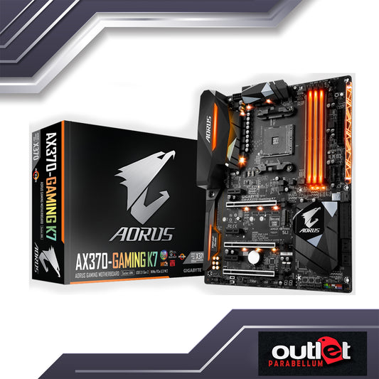 REFURBISHED GA-AX370-GAMING-K7 GIGABYTE AMD X370 AM4 DDR4 ATX GAMING MOTHERBOARD