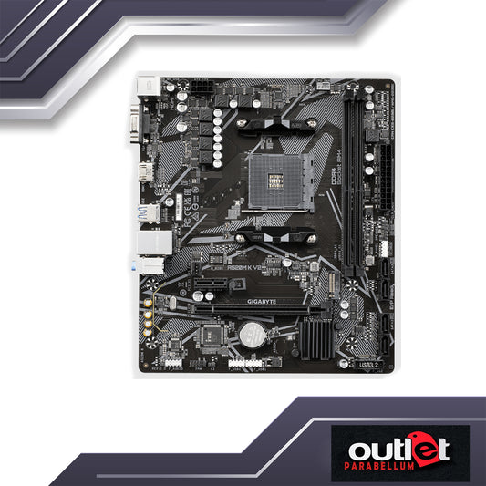 REFURBISHED GIGABYTE GA-A520M-K-V2 AMD A520 Ultra Durable Motherboard with GbE LAN with Bandwidth Management, PCIe 3.0 x4 M.2, Smart Fan 5, Anti-Sulfur Resistors Design Motherboard