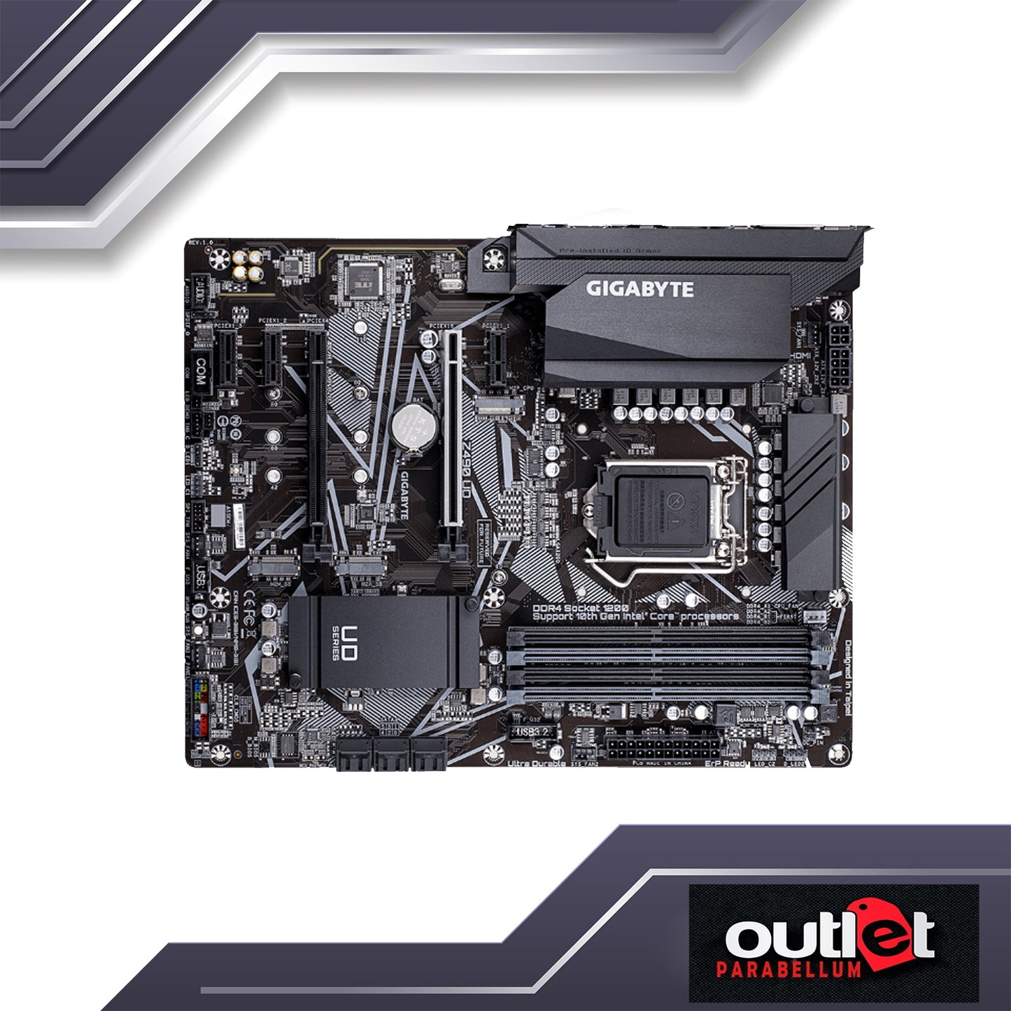 REFURBISHED GA-Z490-UD GIGABYTE INTEL Z490 LGA1200 ATX MOTHERBOARD