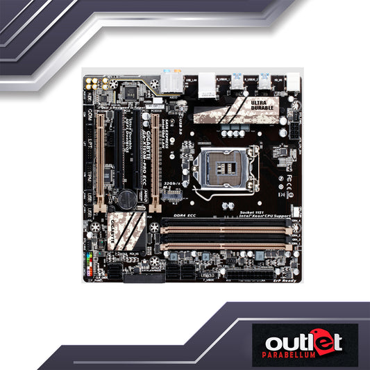 REFURBISHED GA-X150M-PRO-ECC GIGABYTE INTEL C232 S1151 MATX MB SUPPORTS INTEL XEON CPU