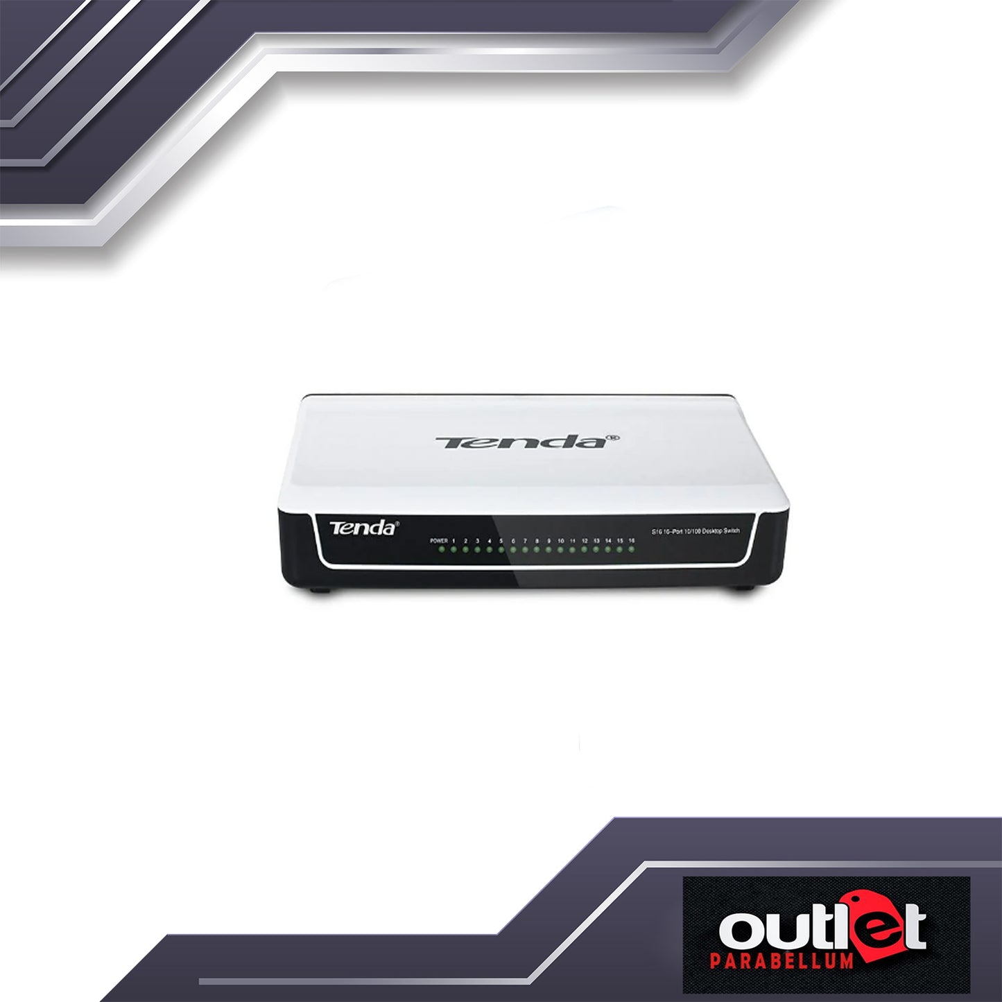Refurbished TD-S16 TENDA 16 PORT 10/100MBPS SWITCH No Warranty!!!