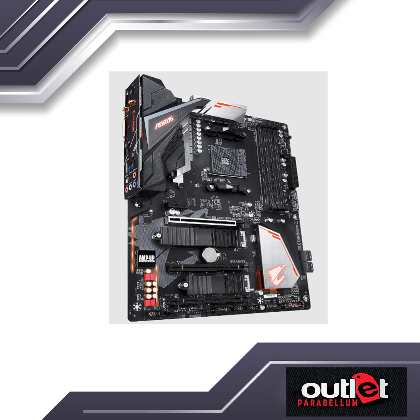 REFURBISHED GIGABYTE GA-B450M-DS3H-WIFI AMD B450 Ultra Durable Motherboard with Realtek® GbE LAN with cFosSpeed - Motherboard