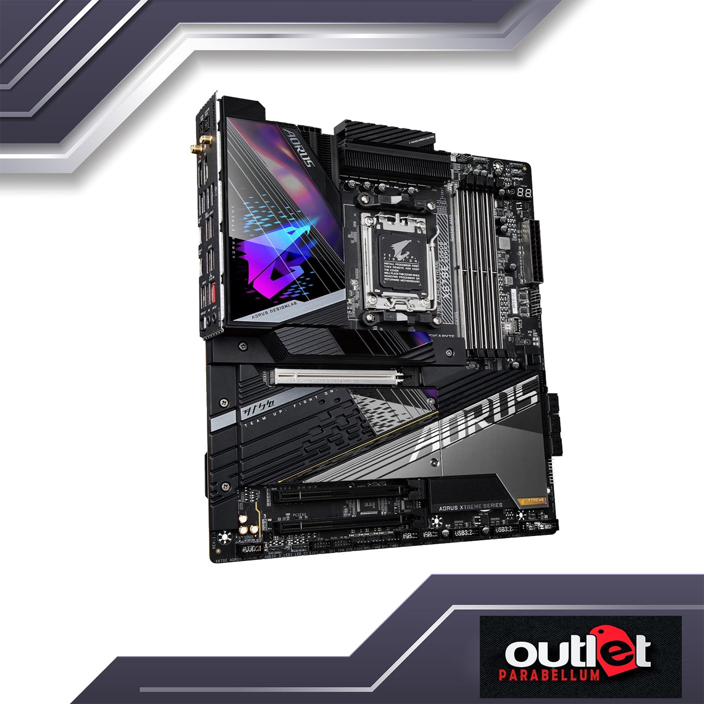 REFURBISHED GA-X670E-AORUS-XTREME GIGABYTE AMD X670E AM5 DDR5 PCIE 5.0 18+2+2 DIGITAL VRM 10GBE LAN WIFI6E ATX MB