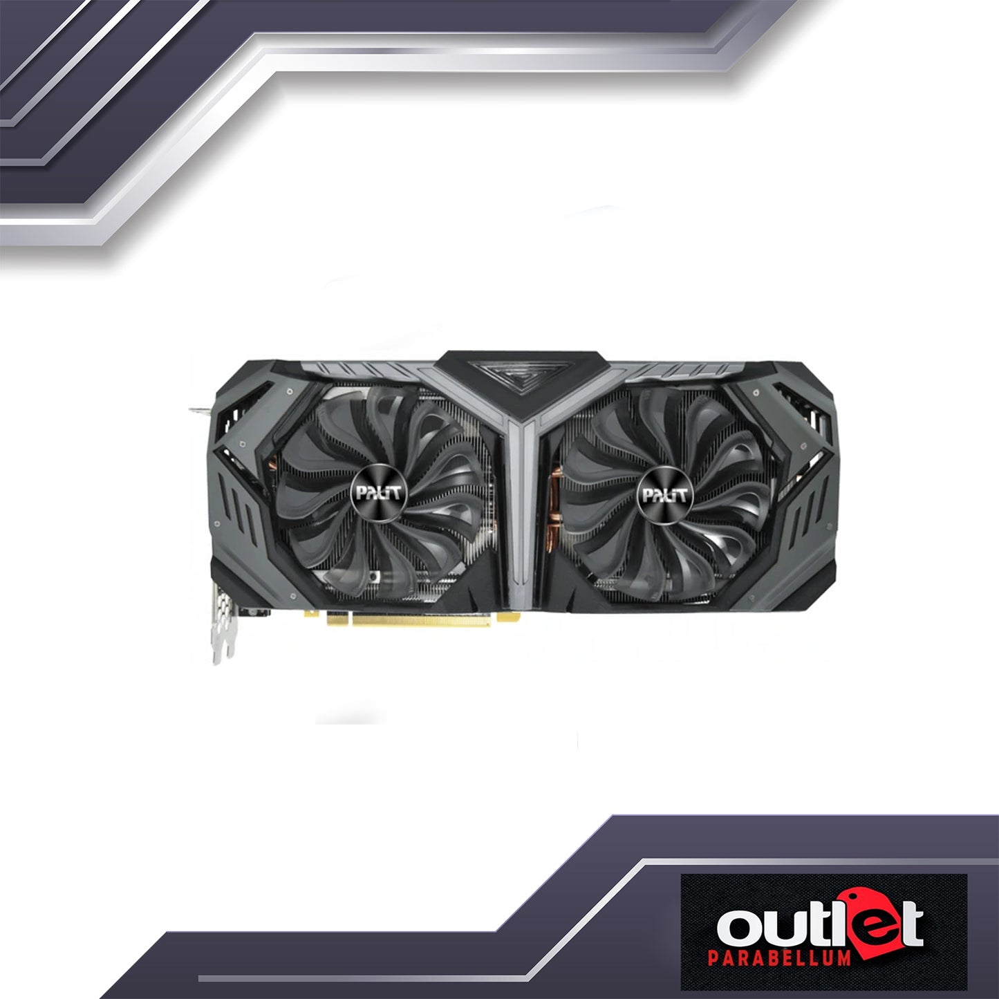 REFURBISHED PALIT NE6207S020P2-1040G PALIT RTX2070 SUPER GAMEROCK 8G GDDR6 256BIT 3-DP,HDMI, USB-C VGA