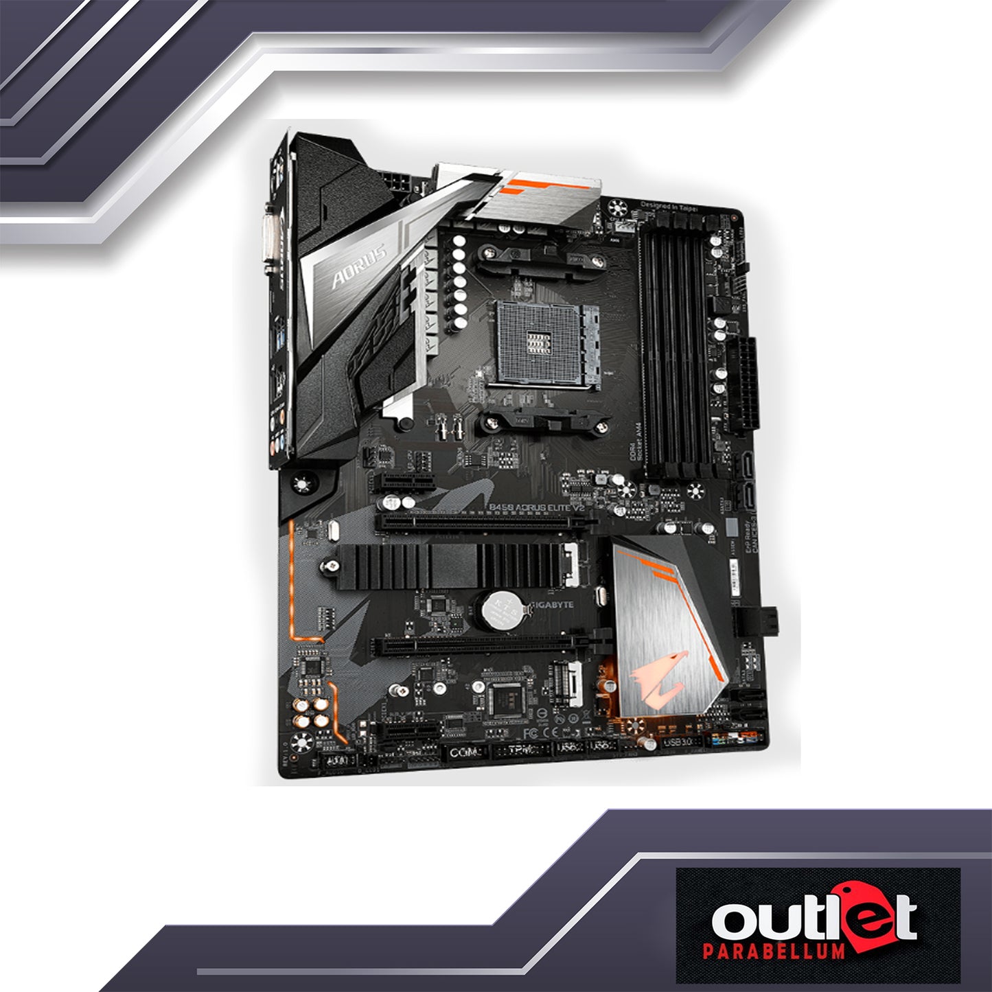 REFURBISHED GA-B450-AORUS-ELITE-V2 GIGABYTE AMD B450 AM4 DDR4 ATX GAMING MOTHERBOARD