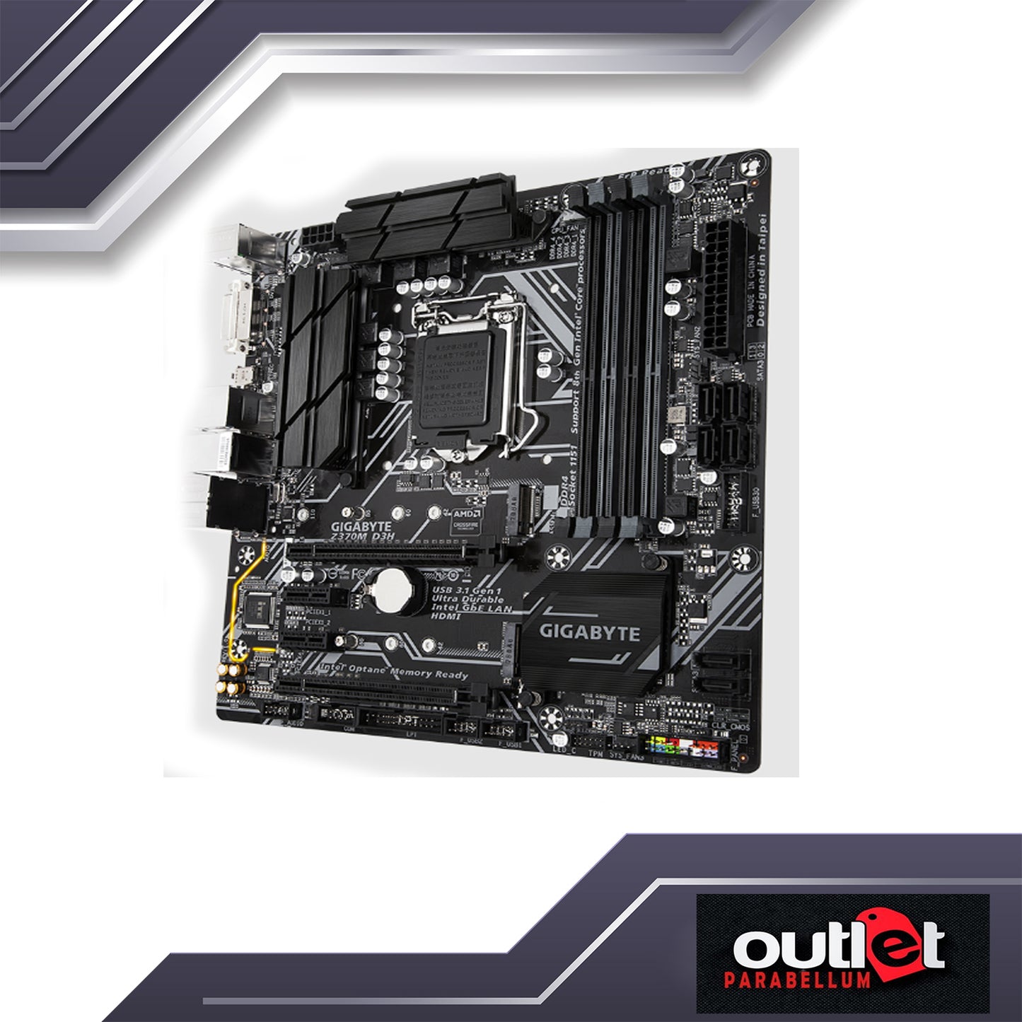 REFURBISHED GA-Z370M-D3H GIGABYTE INTEL Z370 S1151 DDR4 MATX Motherboard