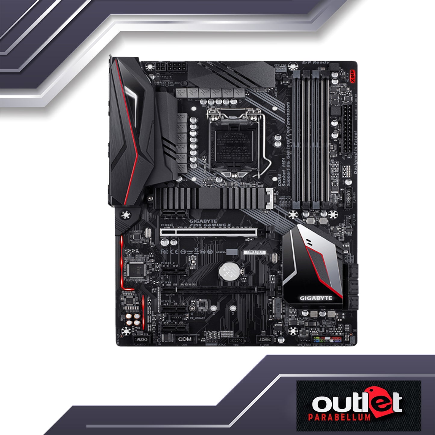 Refubished Gigabyte GA-Z390 GAMING X Intel Z390 Intel Z390 GAMING Motherboard with 10+2 Digital PWM Design, 2-Way CrossFire™ Multi-Graphics - Motherboard - No Warranty