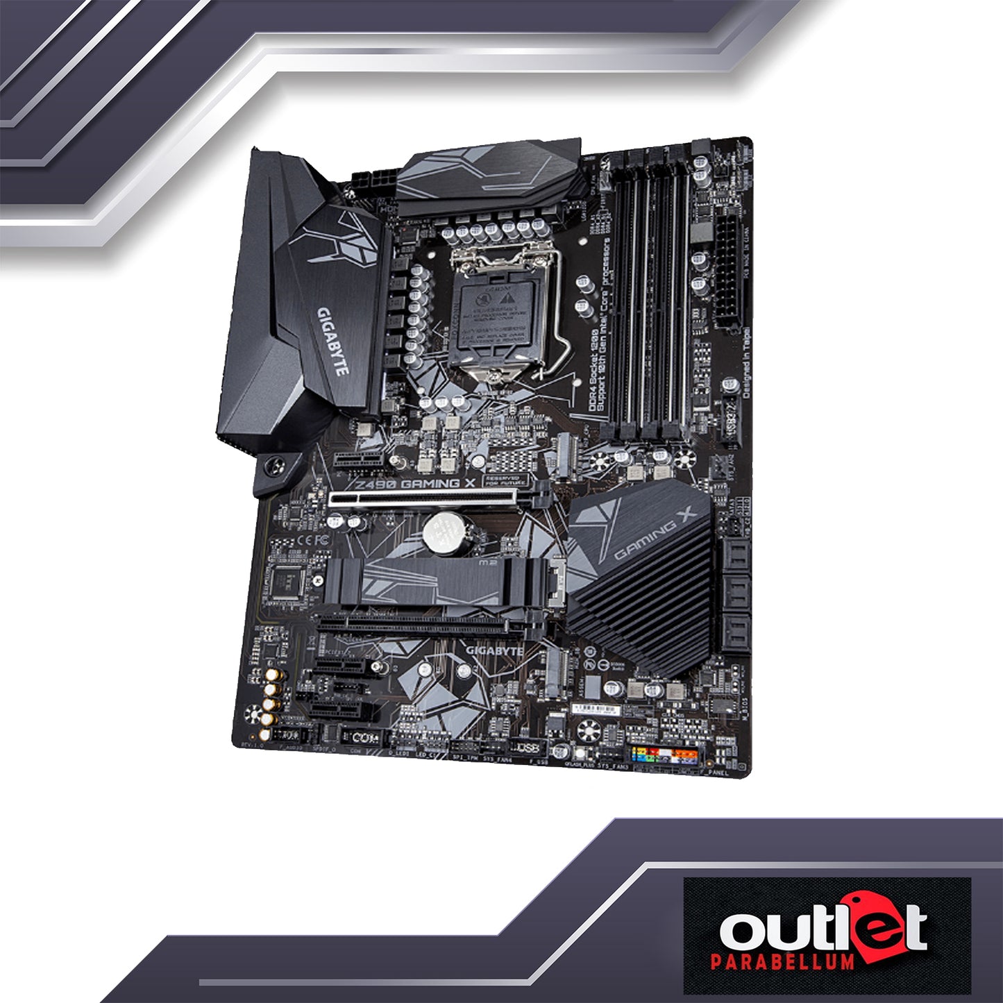 REFURB GA-Z490-GAMING-X GIGABYTE INTEL Z490 LGA1200 11+1 PHASE VRM,INTEL GBe LAN, ATX GAMING MB