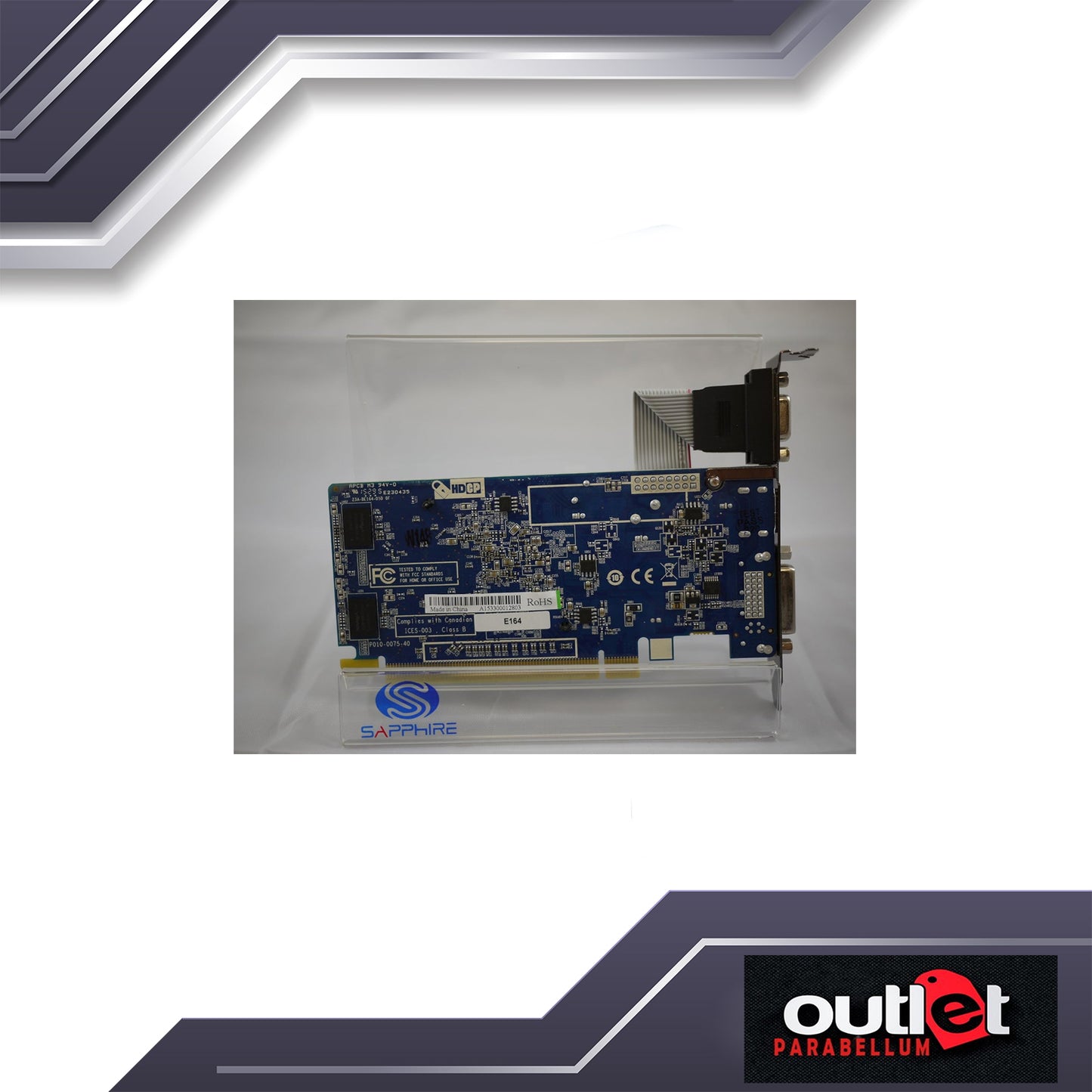 REFURBISHED SAPPHIRE SPR-HD5450-1G6 HD5450 1G DDR2 PCIE HDM/DVI/VGA