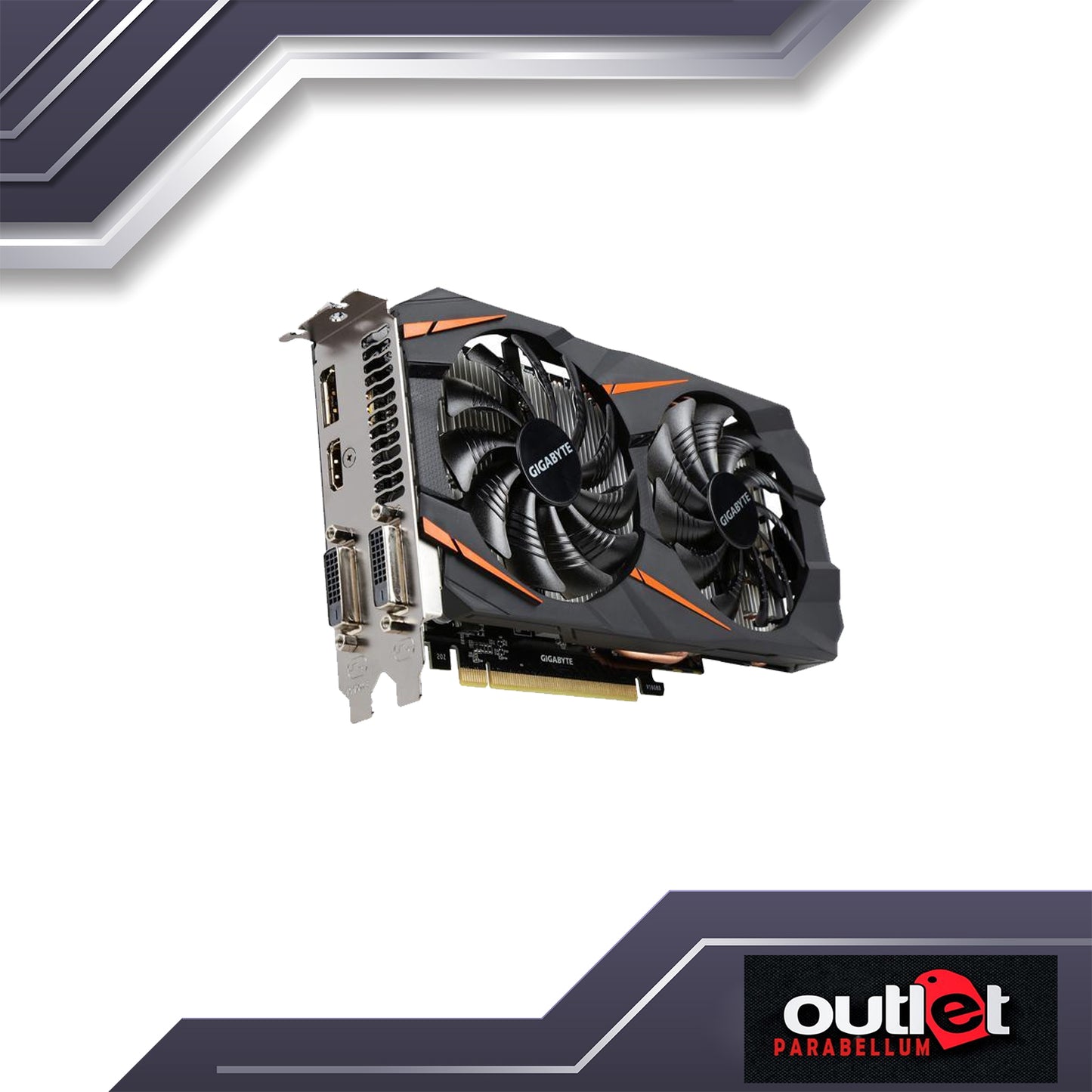 REFURBISHED GIGABYTE GV-N1060WF2OC-6GD GIGABYTE GTX1060 WINDFORCE OC 6GB VGA - NO WARRANTY!!!