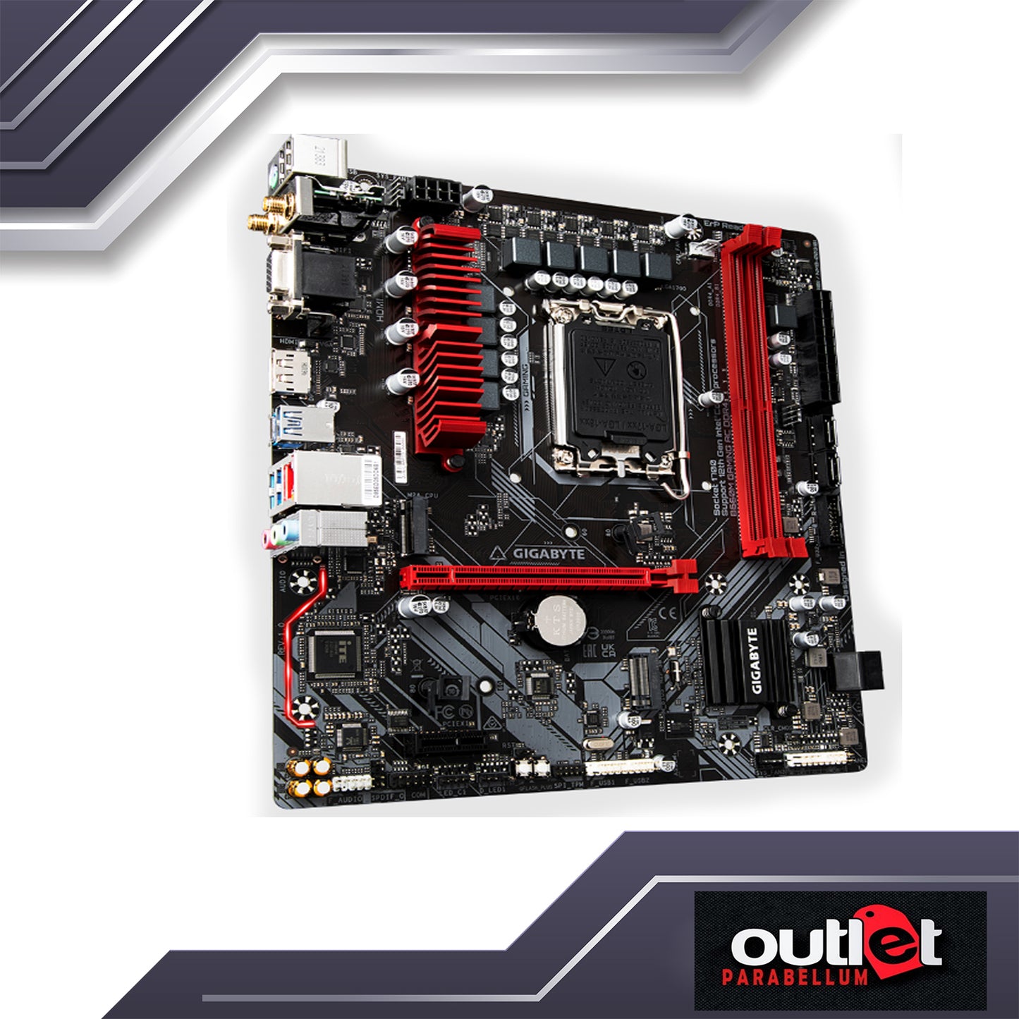 REFURBISHED GA-B660M-GAMING-AC-DDR4 GIGABYTE INTEL B660 LGA1700 DDR4 6+2+1 DIGITAL VRM 2.5GbE LAN, 11AC WIFI MATX Motherboard