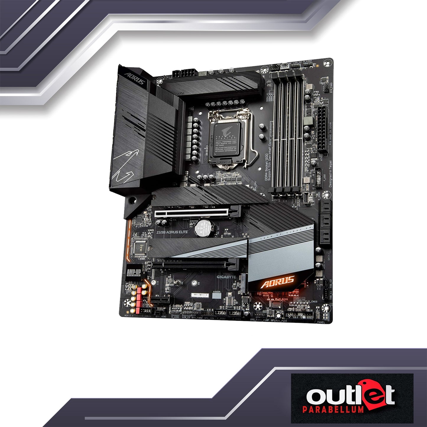 REFURBISHED GA-Z590-AORUS-ELITE AORUS INTEL Z590 LGA1200 12+1 PHASE DIGITAL POWER DESIGN 2.5GBE LAN ATX MB
