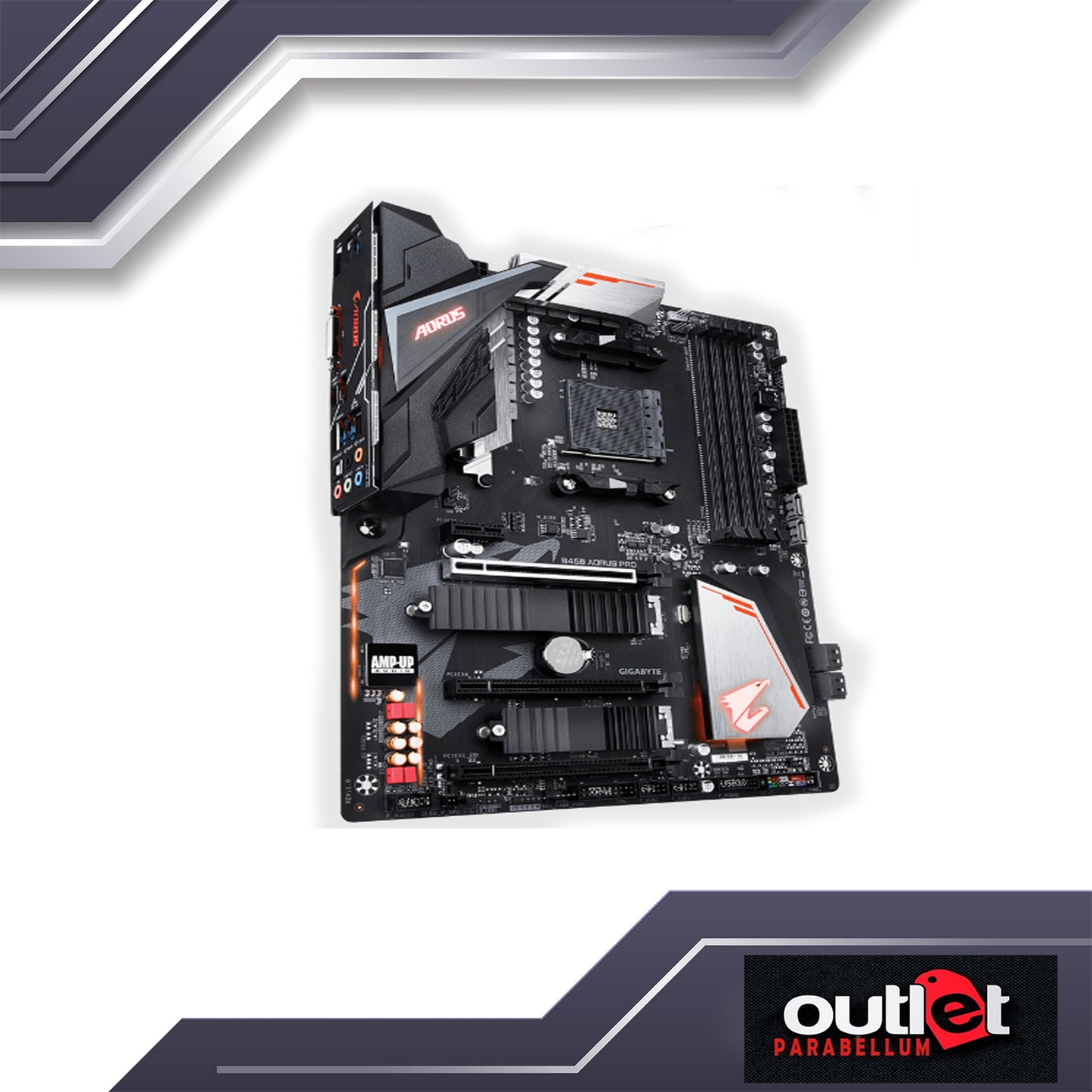 REFURBISHED GIGABYTE GA-B450-AORUS-PRO AMD B450 AM4 DDR4 ATX GAMING MOTHERBOARD