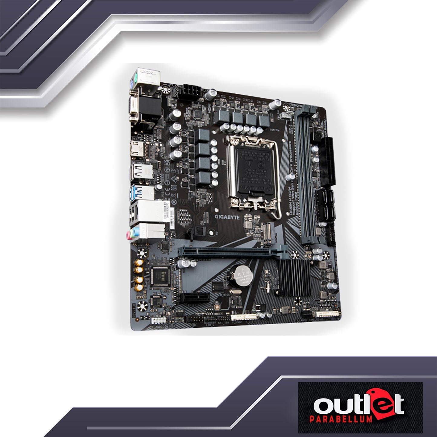 REFURBISHED GA-H610M-H-DDR4 GIGABYTE INTEL H610 LGA1700 DDR4 HDMI/DSUB MATX MOTHERBOARD