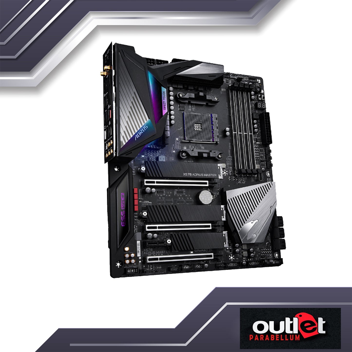 REFURBISHED GA-X570-AORUS-MASTER GIGABYTE AMD X570 AM4 DDR4 PCIE 4.0 ATX GAMING MOTHERBOARD