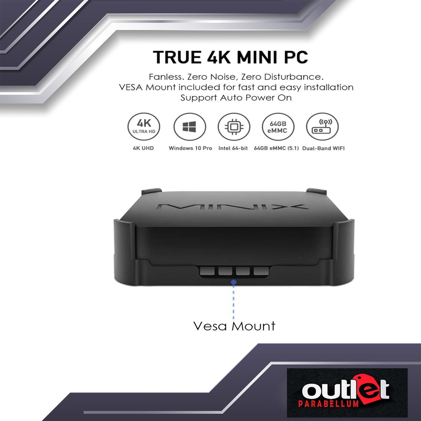 BRAND NEW!!! MINIX NEO Z83-4 MAX WINDOWS 10 PRO FANLESS MINI PC