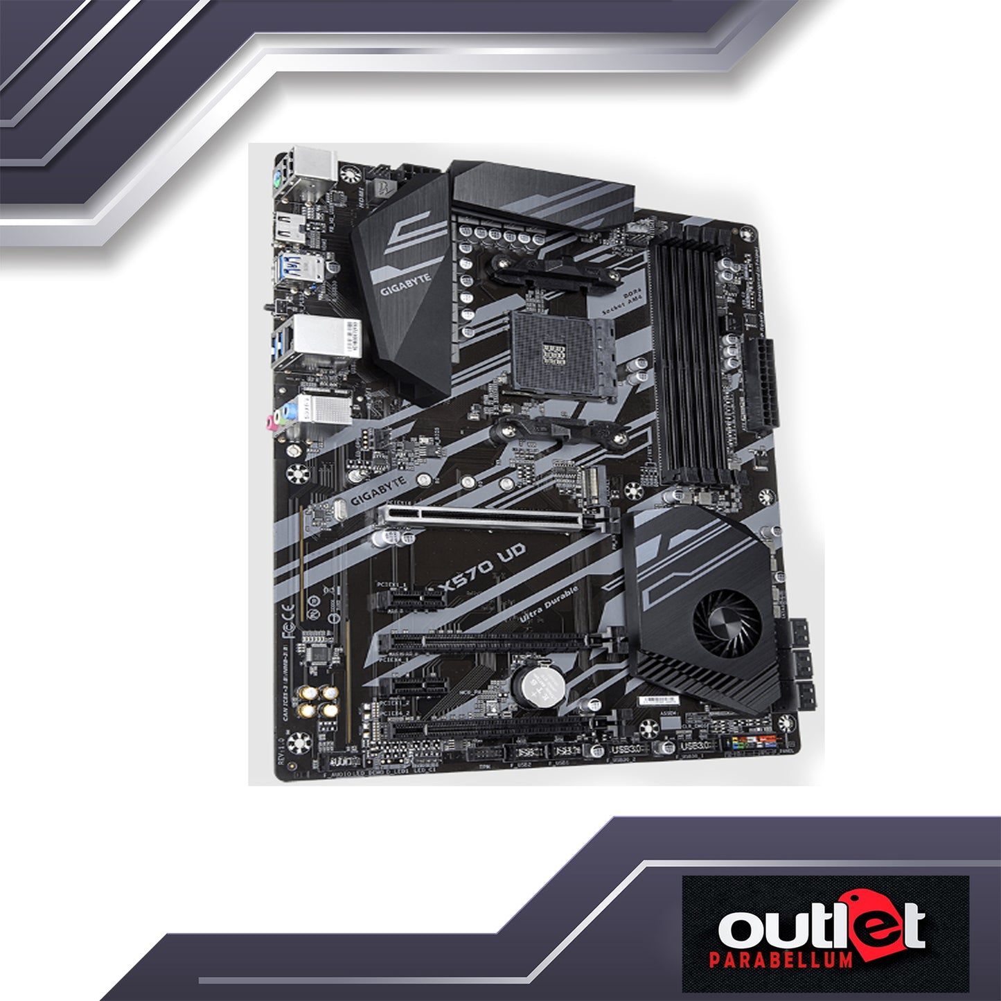 REFURBISHED GA-X570-UD GIGABYTE AMD X570 AM4 DDR4 PCIE 4.0 ATX GAMING MOTHERBOARD