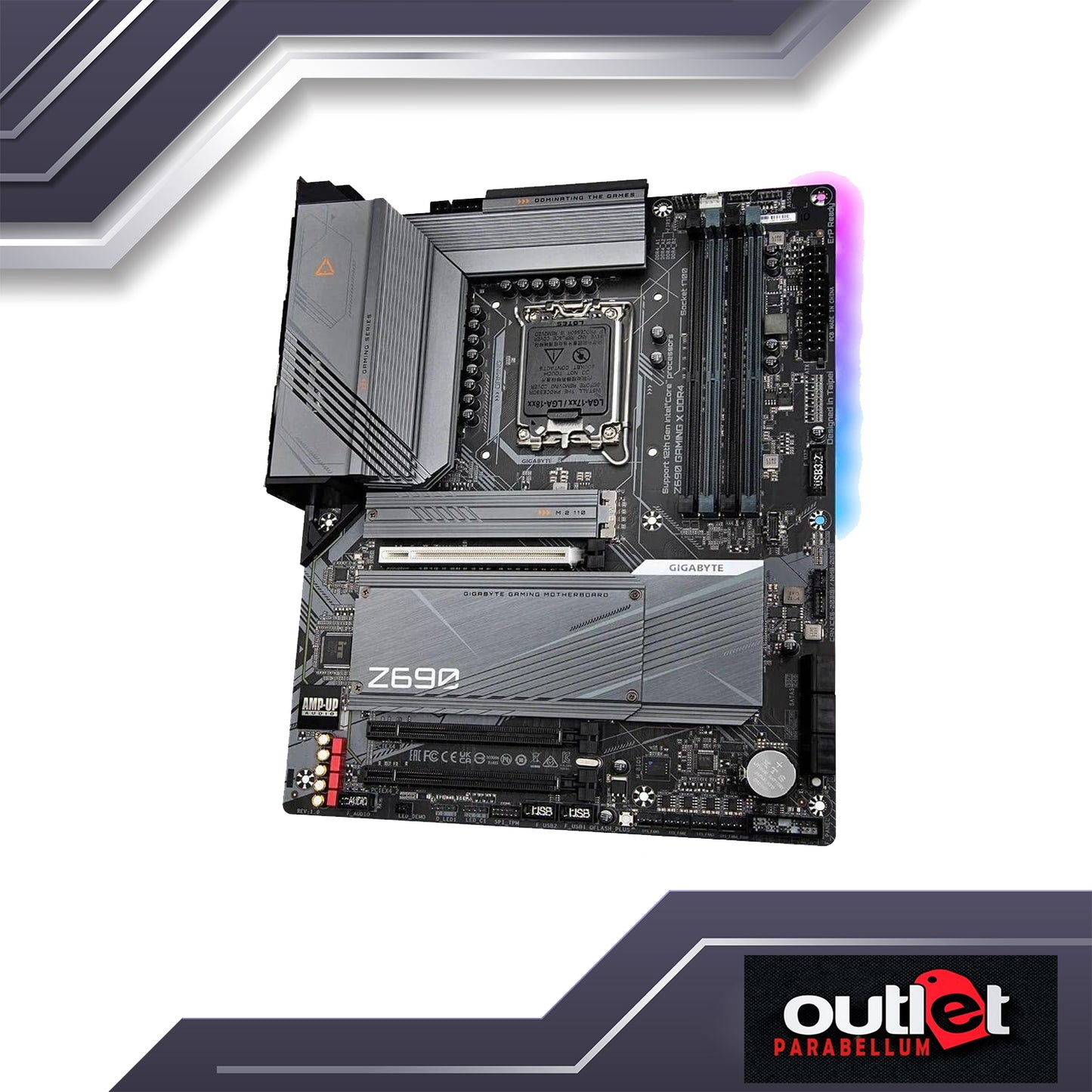 REFURBISHED GA-Z690-GAMING-X-DDR4 GIGABYTE INTEL Z690 LGA1700 DDR4 16+1+2 DIGITAL VRM(SPS 60A) 2.5GbE LAN ATX MB MOTHERBOARD