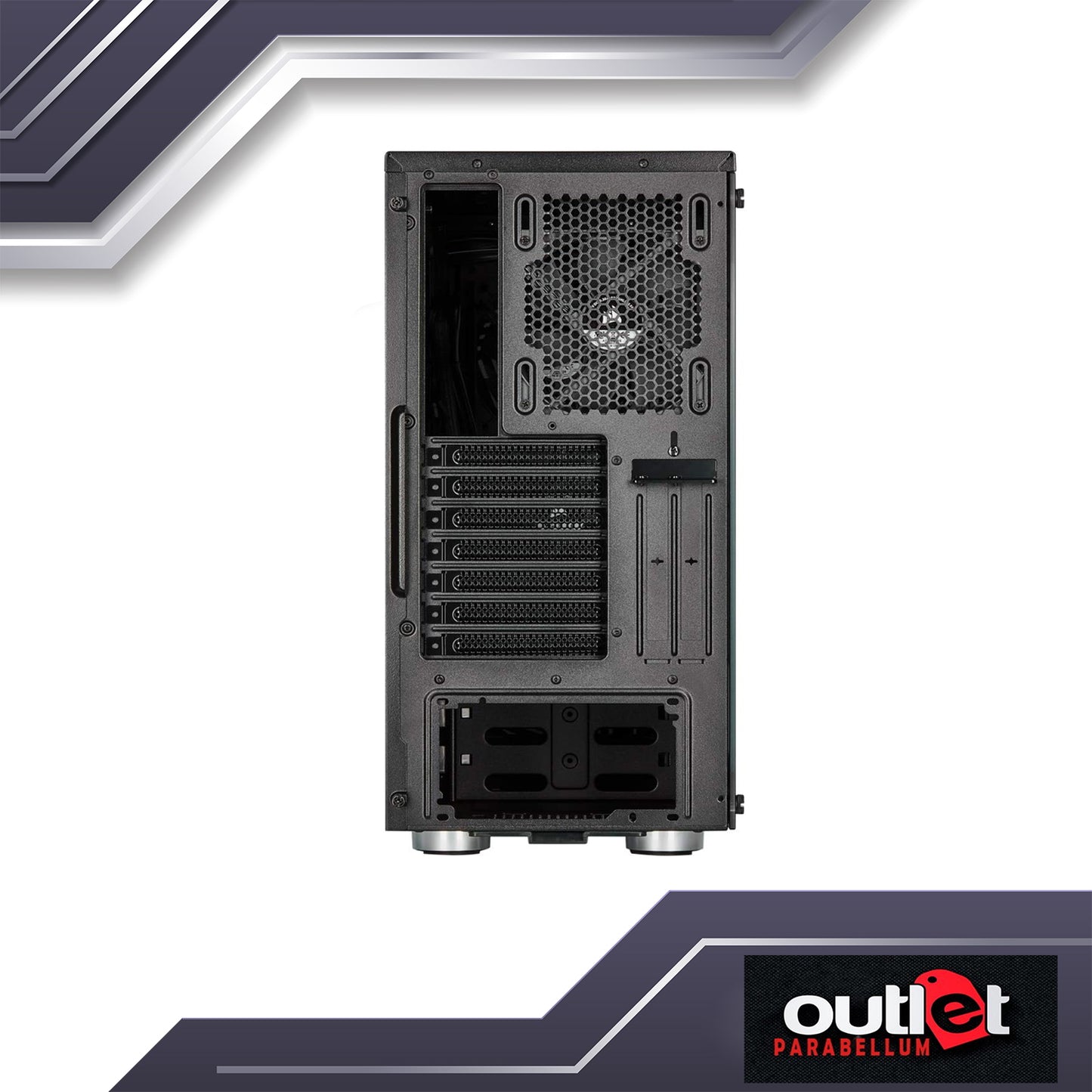 Refurbished CORSAIR 275R Airflow Tempered Glass Mid-Tower Gaming Case Black CS-CC-9011181-WW