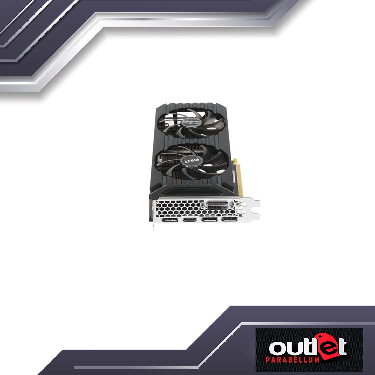 REFURBISHED PALIT NEB1060U15J9-1045D PALIT GTX1060 GAMINGPRO OC+ 6GB GDDR5X DVI,3XDP,HDMI VGA