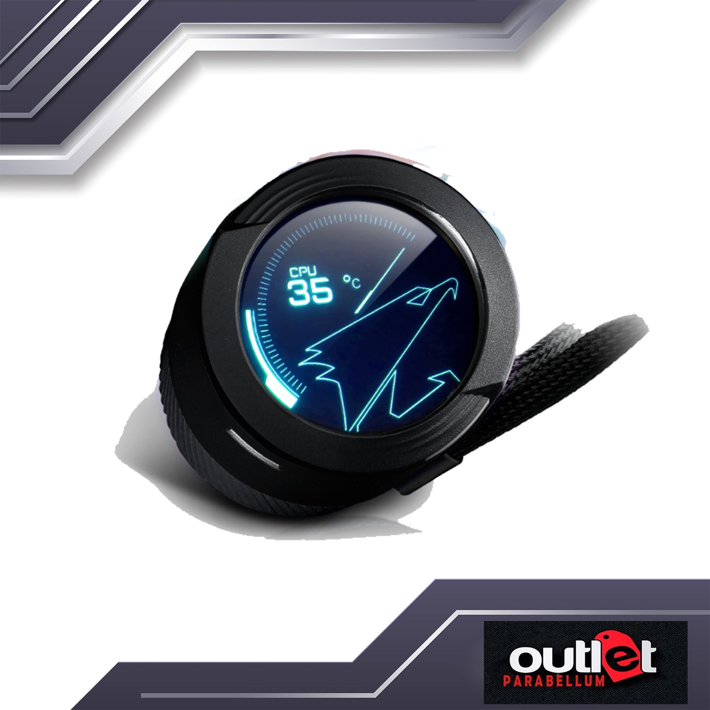 REFURBISHED GP-AORUS-WATERFORCE-X-360 AORUS WATERFORCE AIO W/ CIRCULAR LCD DISPLAY, RGB FUSION 2.0 3X120MM ARGB FAN