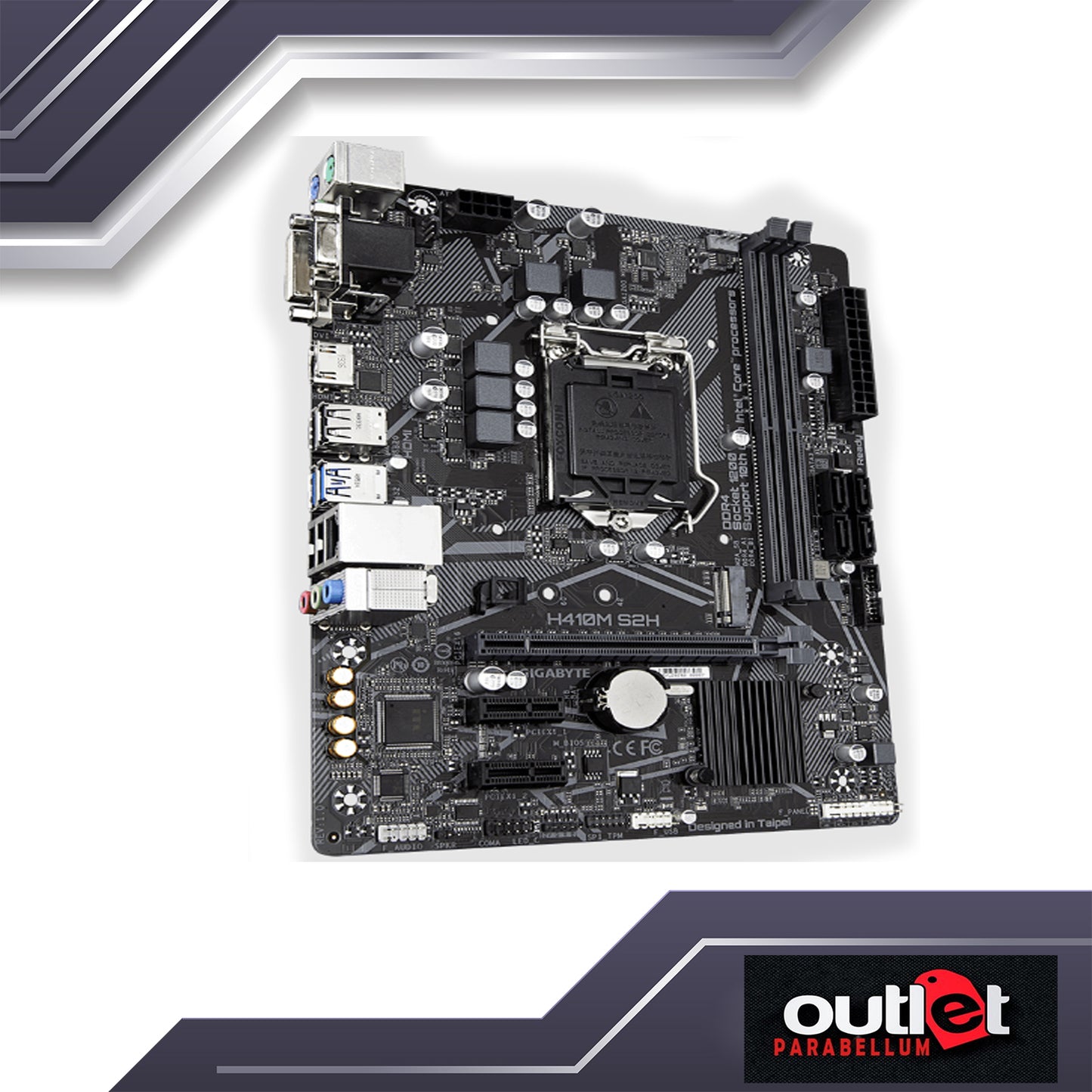 REFURBISHED GIGABYTE GA-H410M-S2H INTEL H410 S1200 HDMI/DVI/DSUB MATX MOTHERBOARD