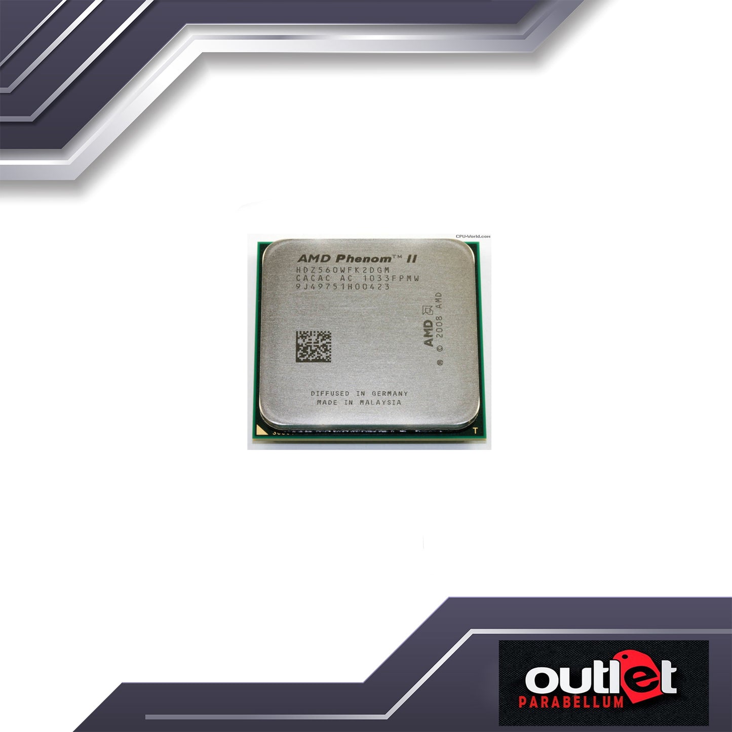 REFURBISHED AMD PHENOM II X2 560 AM3 BLACK EDITION (AMD-HDZ560WFGM)