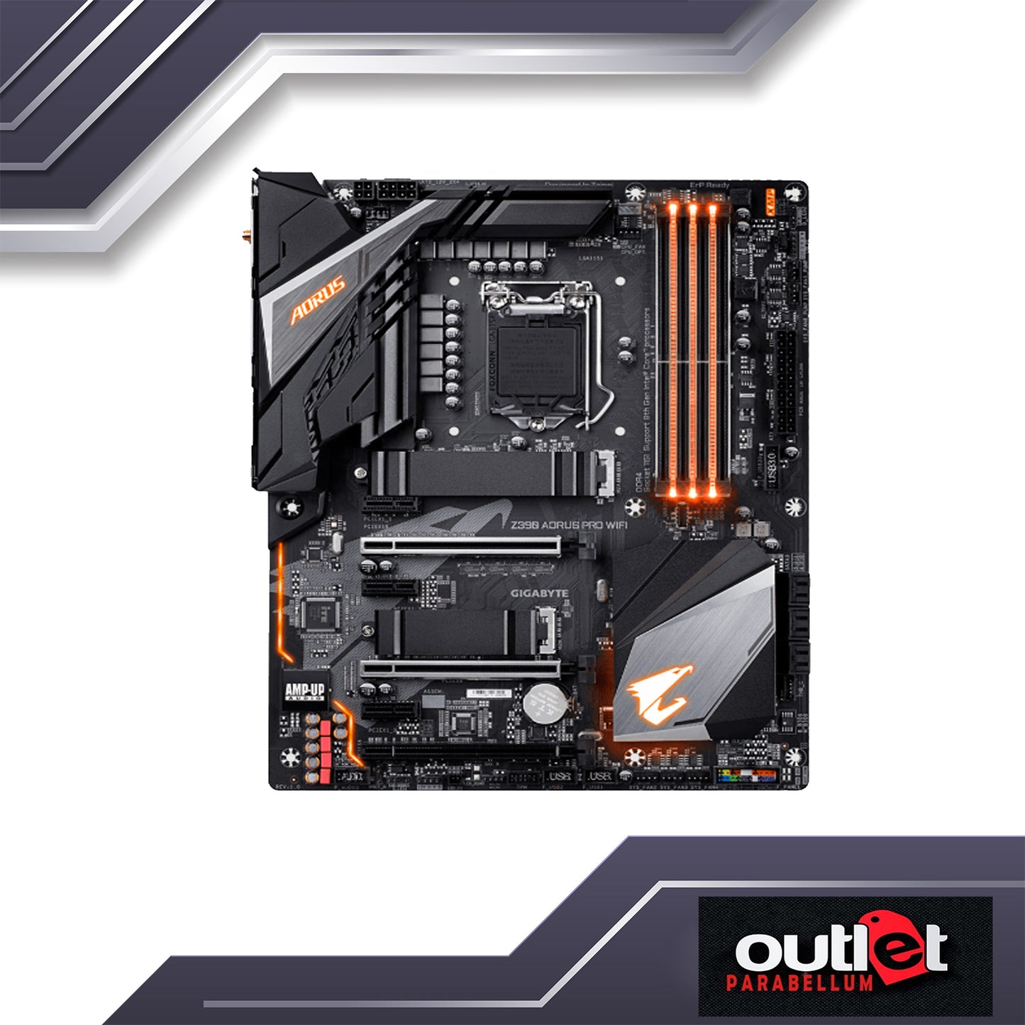 REFURBISHED GA-Z390-AORUS-PRO-WIFI GIGABYTE AORUS INTEL Z390 ATX MB W/ INTEL GbE LAN/WIFI RGB FUSION