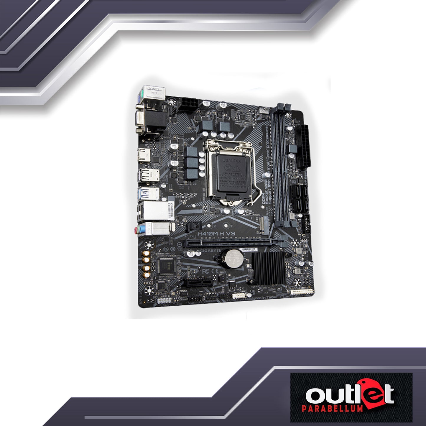 REFURBISHED GIGABYTE GA-H410M-H-V3 INTEL H510 LGA1200 DSUB/HDMI MATX MOTHERBOARD