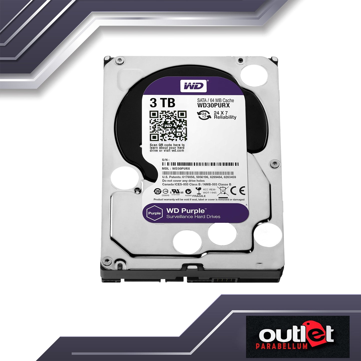 Western Digital WD30PURX 3TB SATA Hard Drive