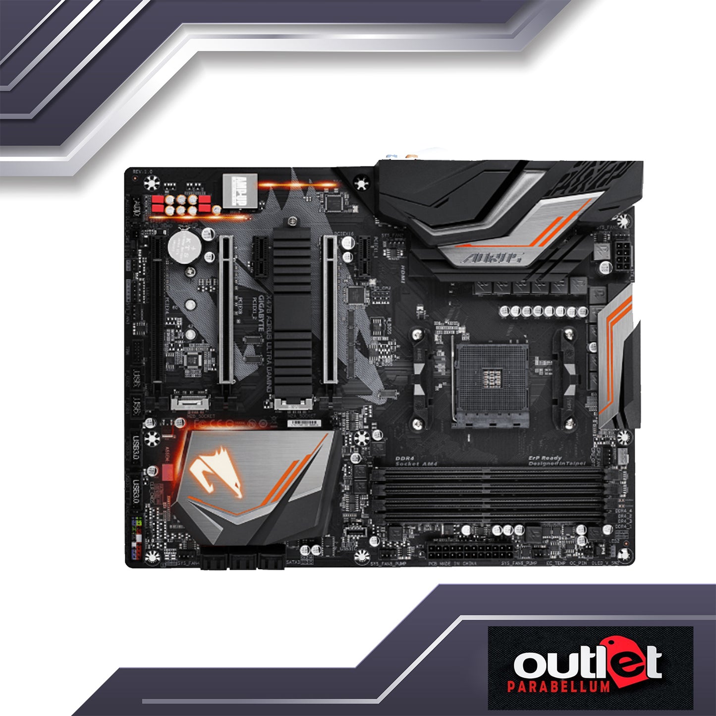 REFURBISHED GA-X470-AORUS-ULTRA-GAMING GIGABYTE AMD X470 AM4 DDR4 ATX GAMING MOTHERBOARD
