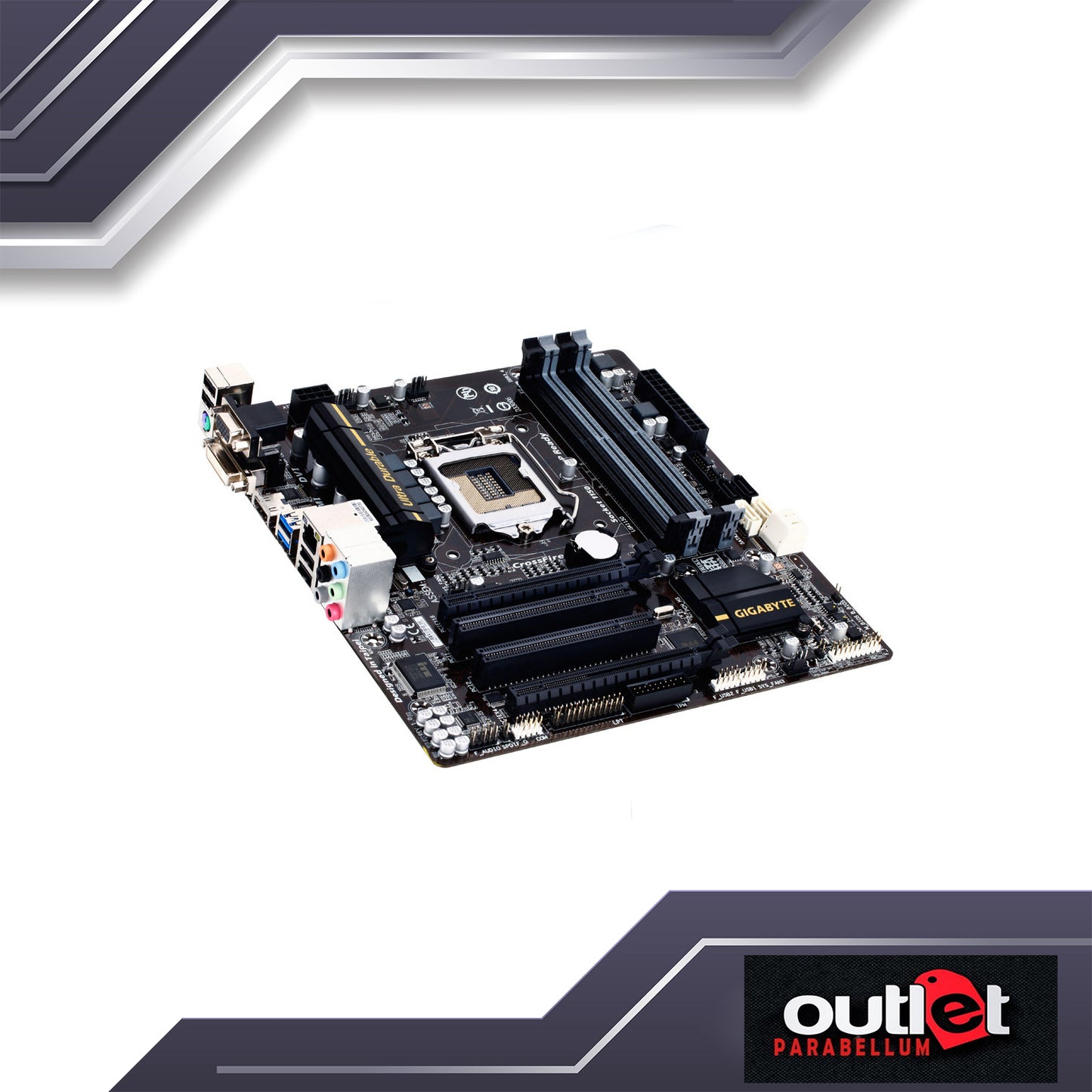 Refurbish Gigabyte GA-B85M-D3H GIGABYTE INTEL B85 S1150 USB3 GIGA MATX -- No Warranty