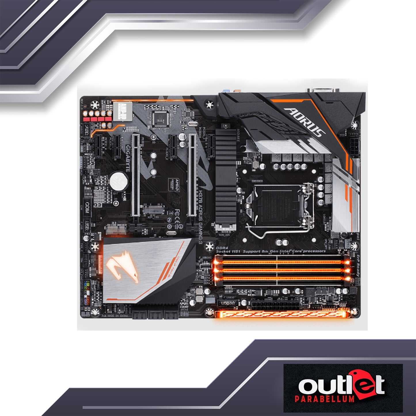 REFURBISHED GA-H370-AORUS-GAMING-3 GIGABYTE H370 S1151 ATX GAMING MOTHERBOARD