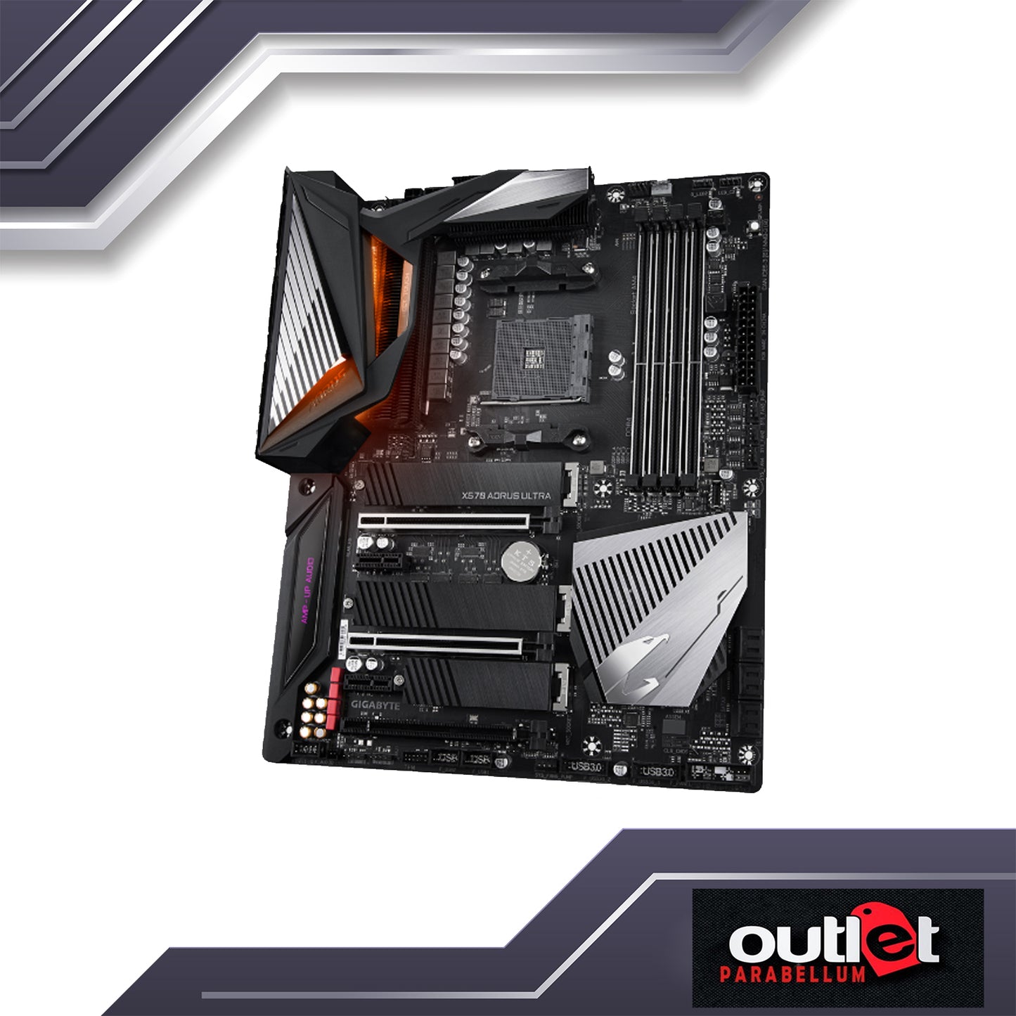 REFURBISHED GIGABYTE GA-X570-AORUS-ULTRA AMD X570 AM4 DDR4 PCIE 4.0 ATX GAMING MOTHERBOARD