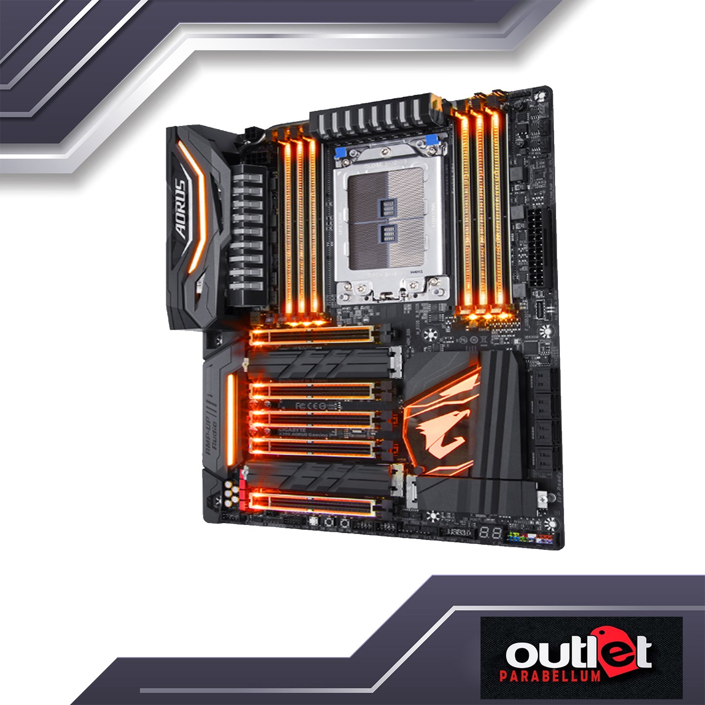 REFURBISHED GA-X399-AORUS-GAMING-7 GIGABYTE AMD X399 TR4 DDR4 GAMING MOTHERBARD W/ RGB FUSION
