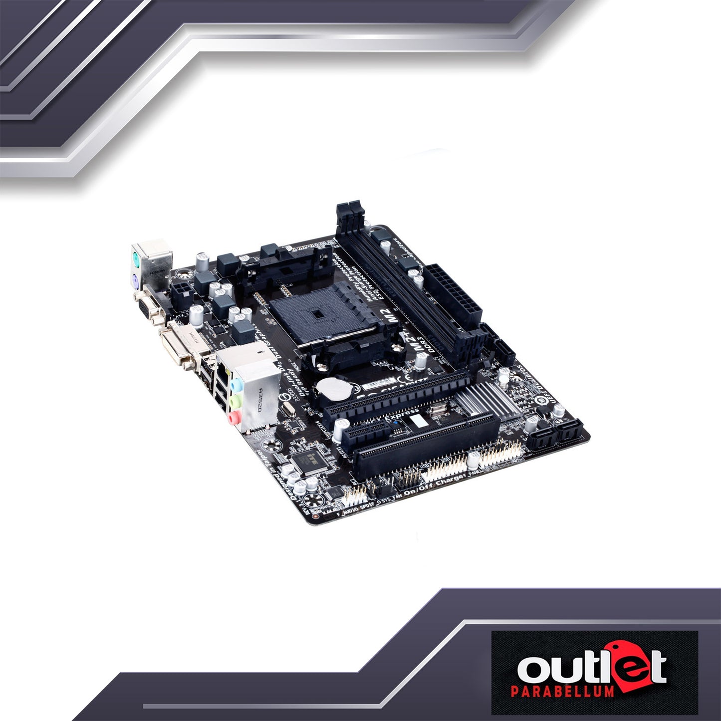 Refurbish Gigabyte GA-F2A58M-DS2 GIGABYTE AMD A58 FM2+ DDR3 MATX MB -- No Warranty!!!