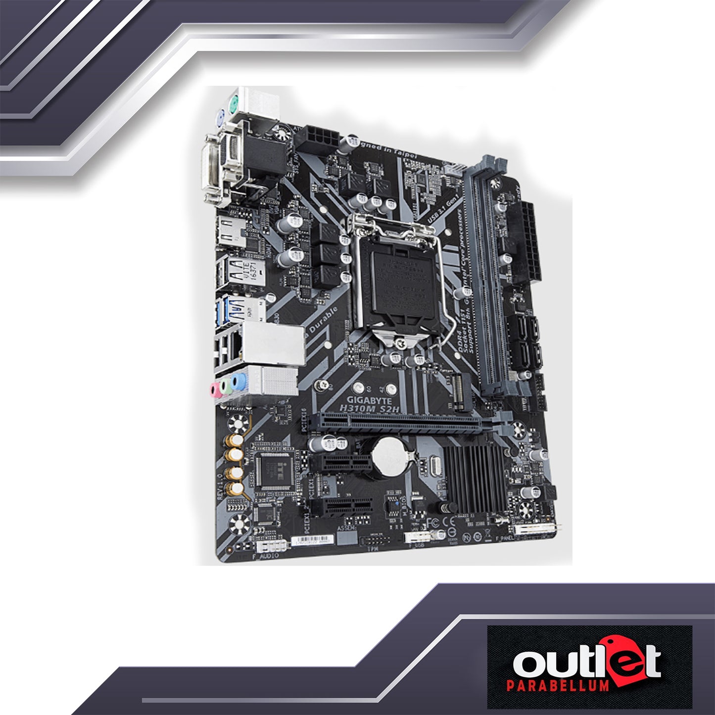 REFURBISHED GIGABYTE GA-H310M-S2H INTEL H310 S1151 MATX MOTHERBOARD