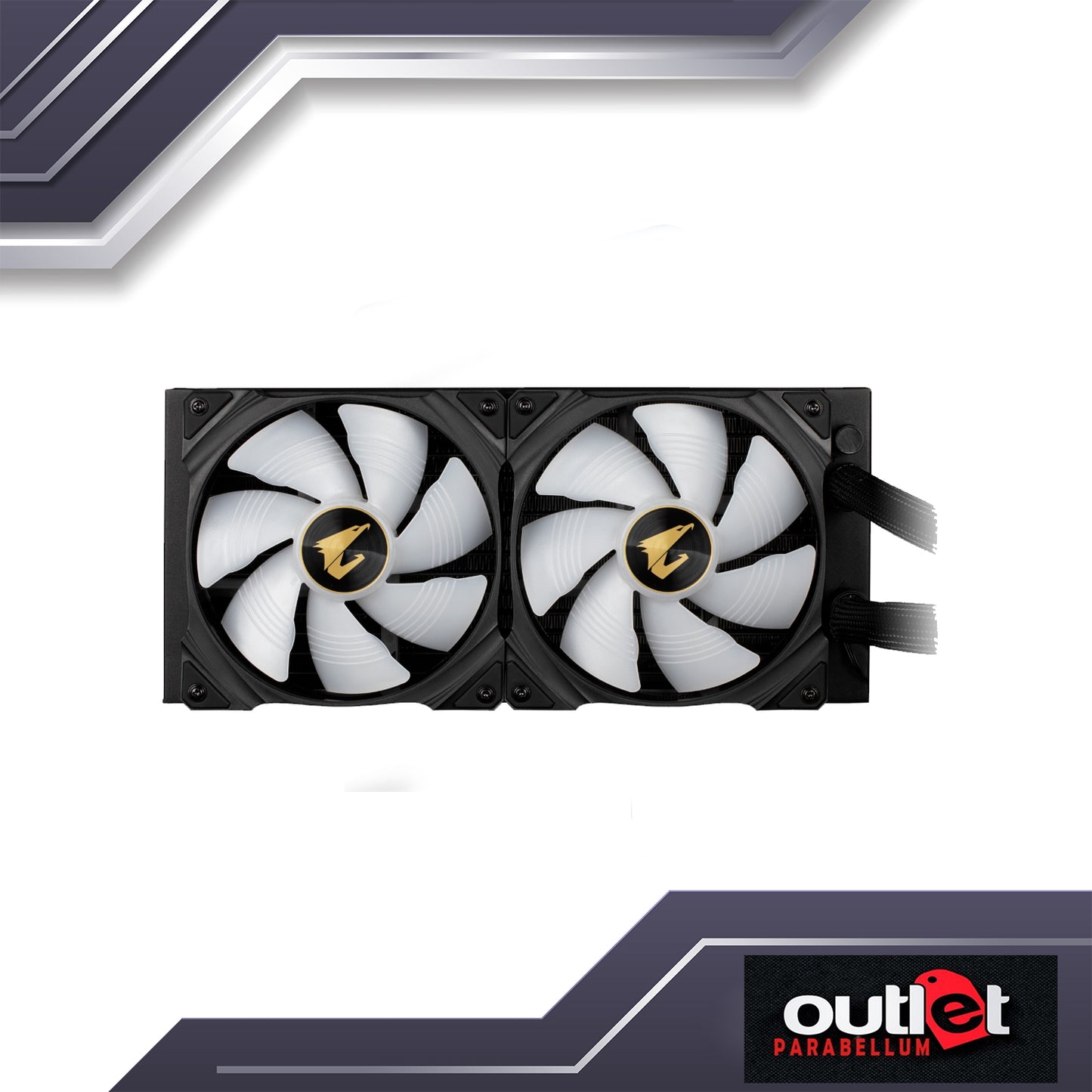 REFURBISHED GP-AORUS-WATERFORCE-X-280 AORUS WATERFORCE AIO W/ CIRCULAR LCD DISPLAY, RGB FUSION 2.0 2X140MM ARGB FAN