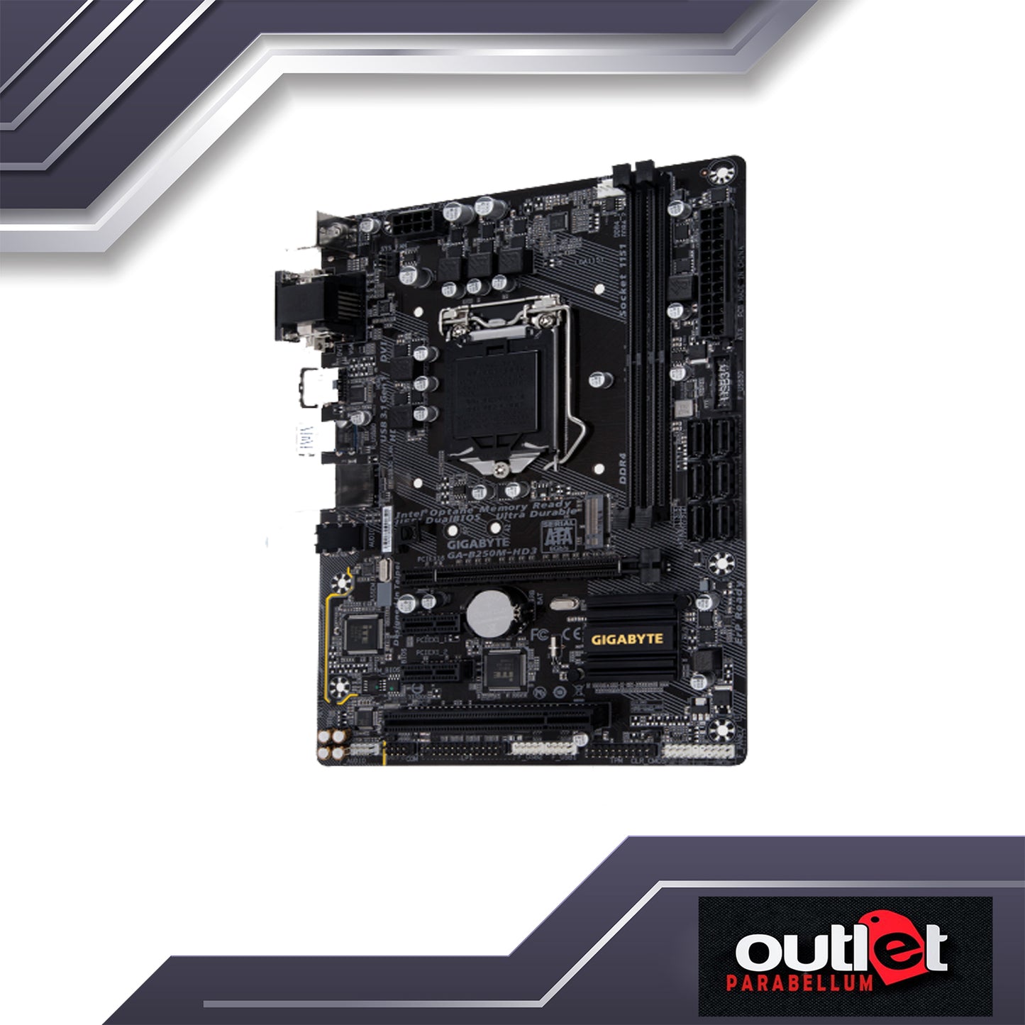 Refurbish GIGABYTE GA-B250M-HD3 GIGABYTE INTEL B250 SS1151 DDR4 MATX -- No Warranty