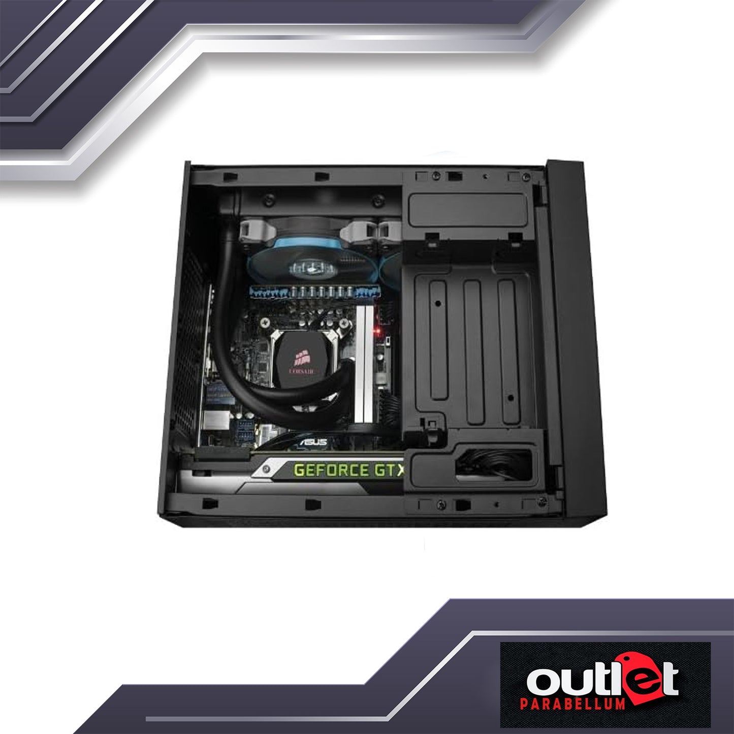 Refurbished CORSAIR Obsidian Series™ 250D Mini ITX PC Case CS-CC-9011047-WW MINI ITX WITHOUT COMPROMISE
