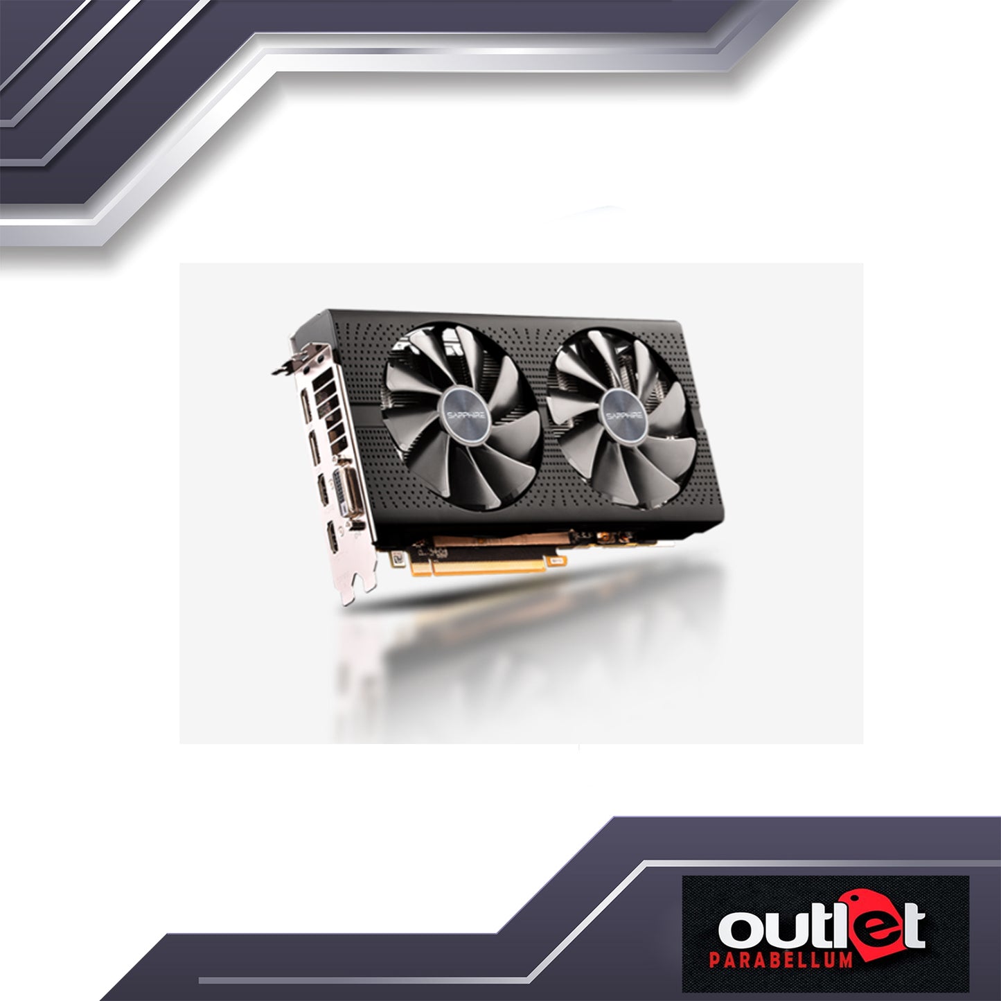 REFURBISHED Sapphire SPR-11265-05-20G PULSE RADEON RX580 8GB GDDR5 DUAL HDMI/DVI-D/DUAL DP OC W/ BP