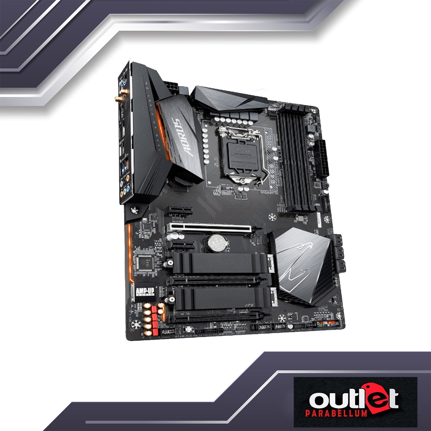 REFURBISHED GA-B460-AORUS-PRO-AC AORUS INTEL B460 8+2 PHASE DIGITAL VRM, 11AC WIFI,INTEL 2.5GBE LAN